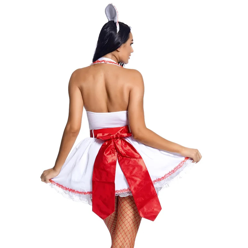 White Nurse Costume Dress