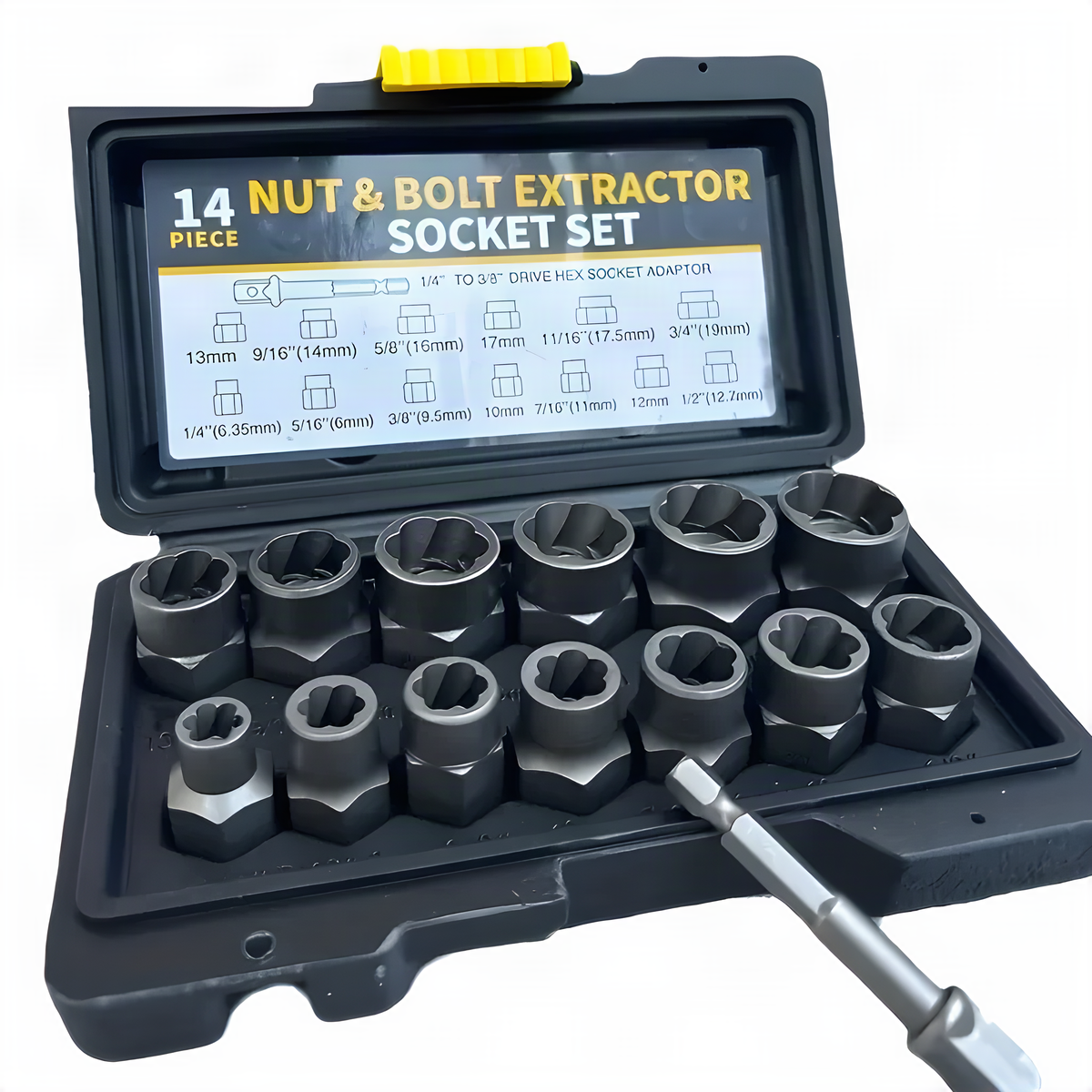 14-Piece Nut and Bolt Extractor Set
